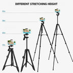 Extendable Phone Tripod with Bluetooth Remote for Steady Selfies and Vlogging - LofiMart
