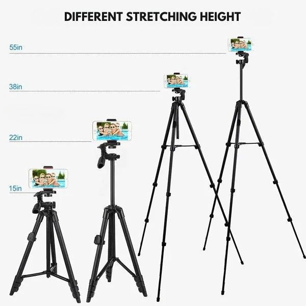 Extendable Phone Tripod with Bluetooth Remote for Steady Selfies and Vlogging - LofiMart