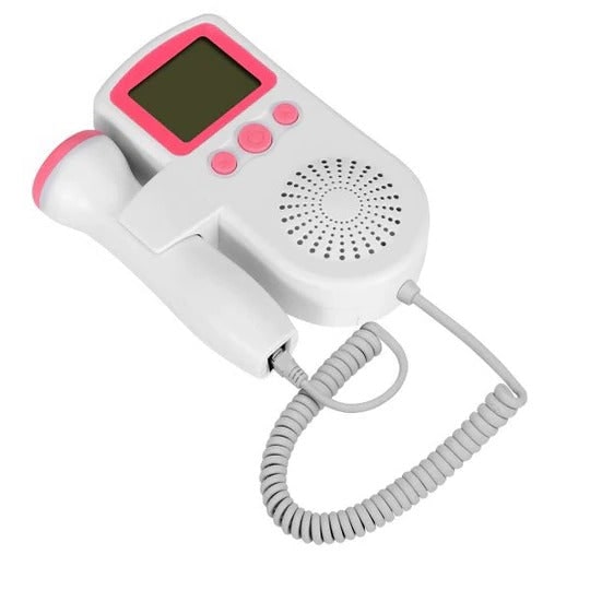 Fetal Doppler Monitor with Backlit LCD Display and Built-In Speaker for Home Use - LofiMart