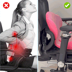 Memory Foam Seat Cushion with Contoured Support for Office Chairs and Car Seats