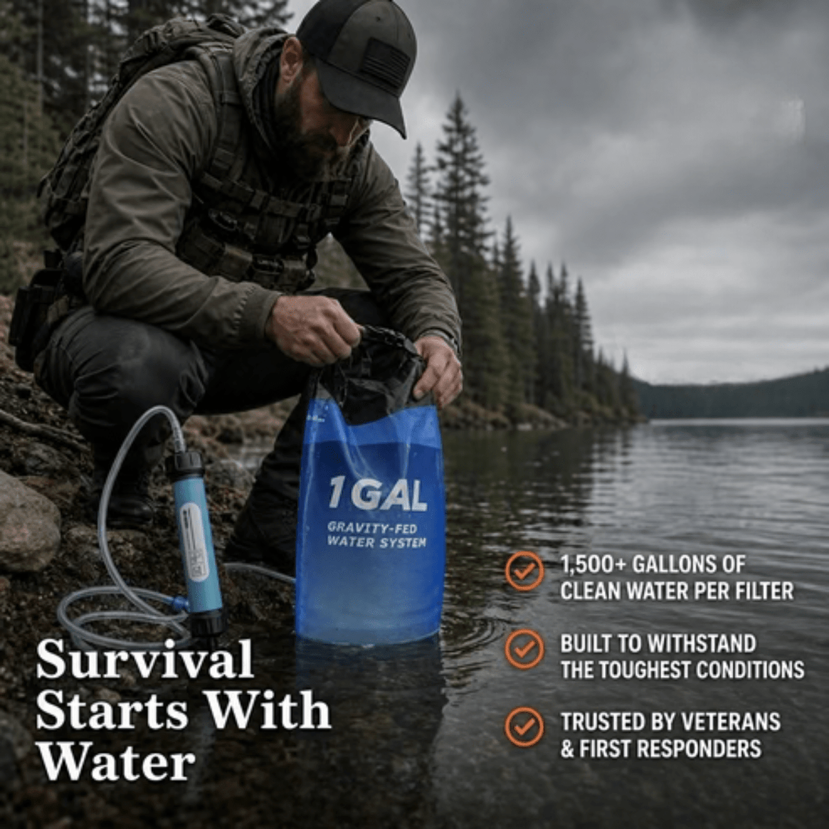 Gravity Water Filtration System - LofiMart