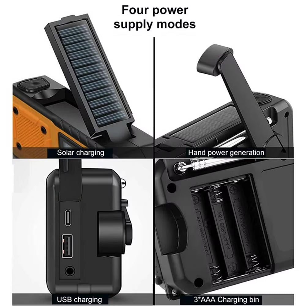 Hand Crank Emergency Radio with Power Bank - LofiMart