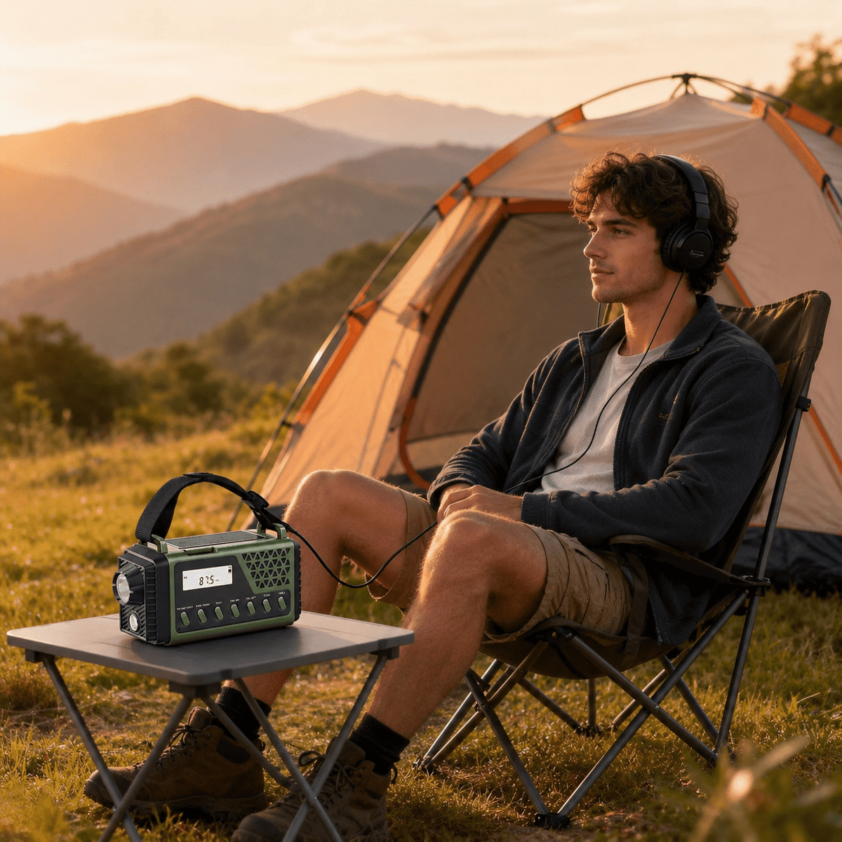Hand Crank Emergency Radio with Solar Charging and Bluetooth Speaker - LofiMart