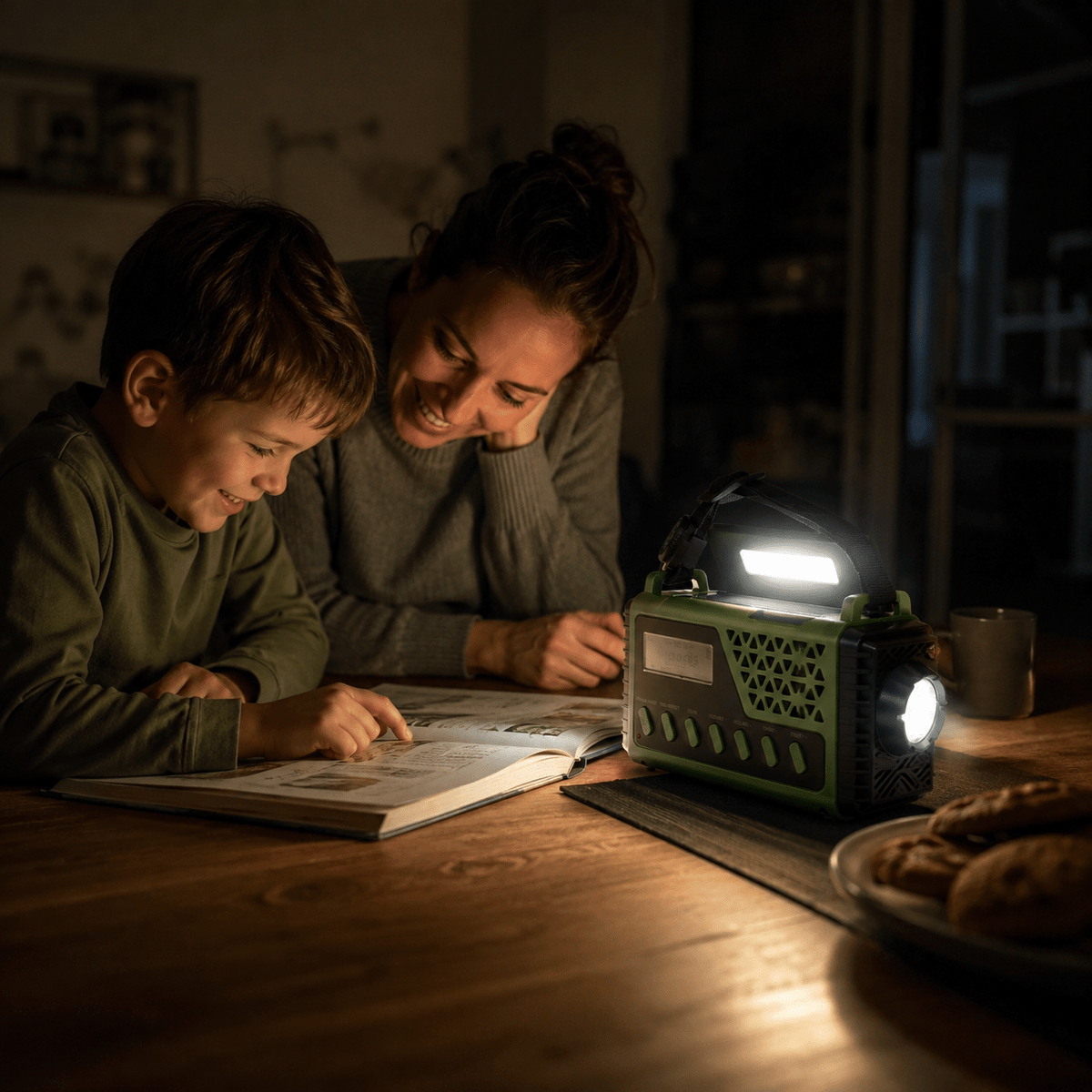 Hand Crank Emergency Radio with Solar Charging and Bluetooth Speaker - LofiMart