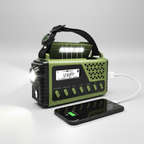 Hand Crank Emergency Radio with Solar Charging and Bluetooth Speaker - LofiMart
