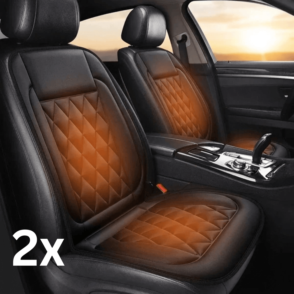 Heated Car Seat Cushions with Dual Control for Instant Winter Comfort - LofiMart