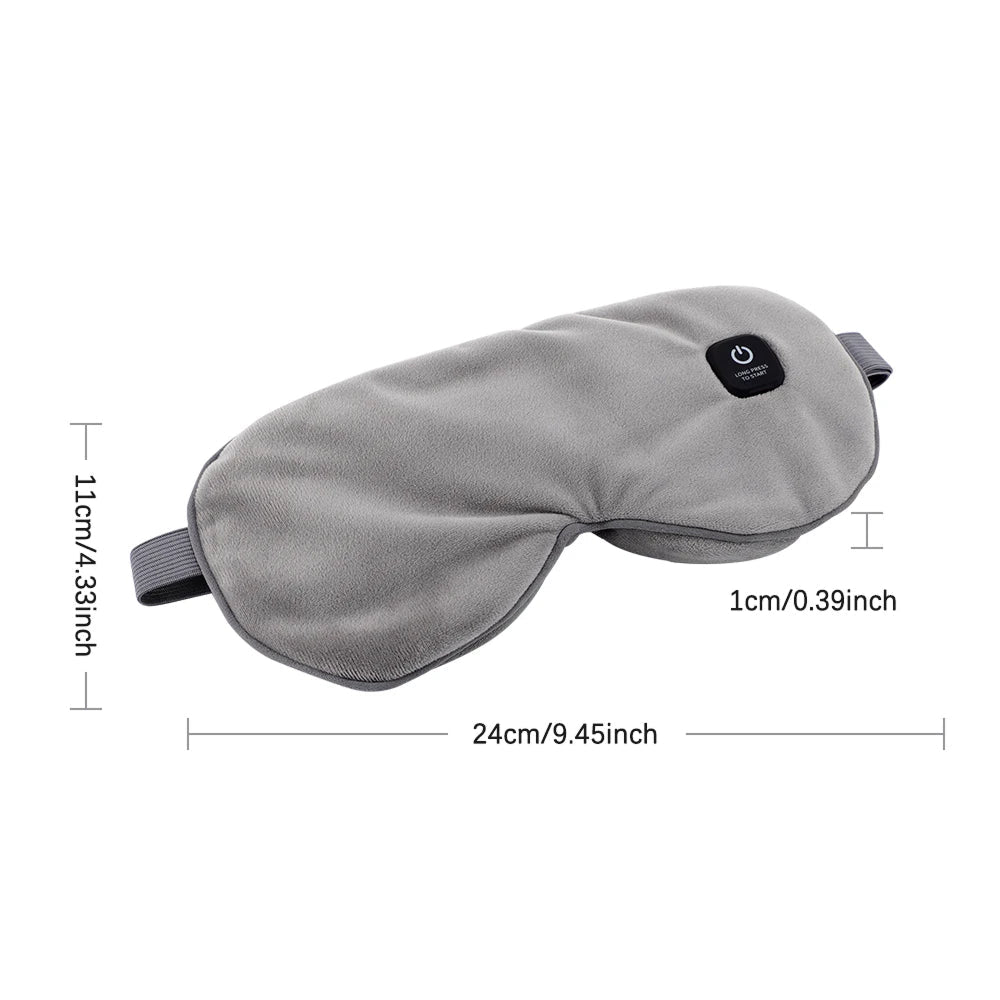Heated Eye Mask for Dry Eyes with Adjustable Warmth and Complete Blackout Design - LofiMart