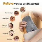 Heated Eye Mask with Adjustable Warmth and Complete Blackout Design for Eye Relief - LofiMart