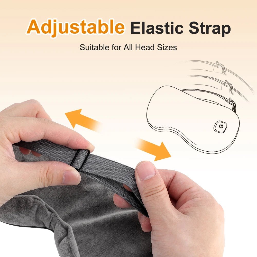 Heated Eye Mask with Adjustable Warmth and Complete Blackout Design for Eye Relief - LofiMart