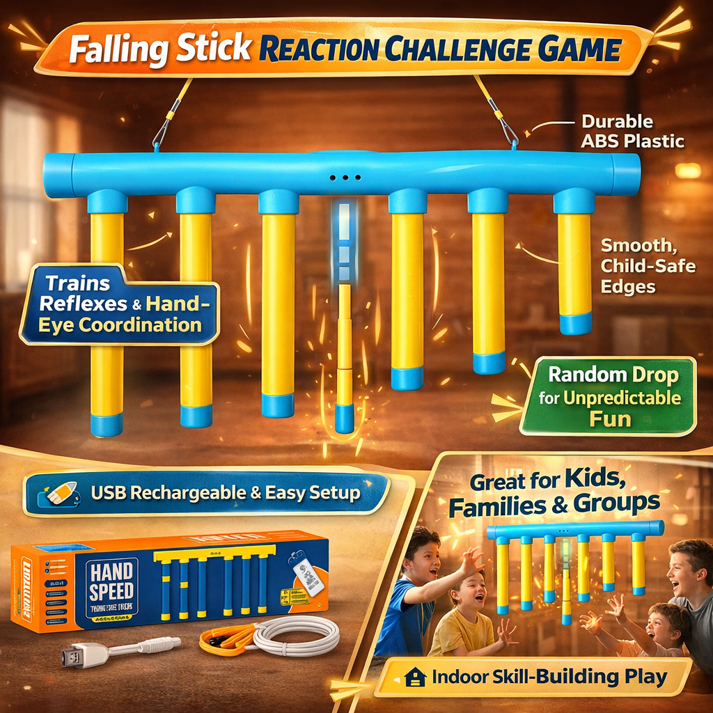 Kids Reflex Game with Adjustable Speed for Reaction Training and Hand Eye Coordination - LofiMart