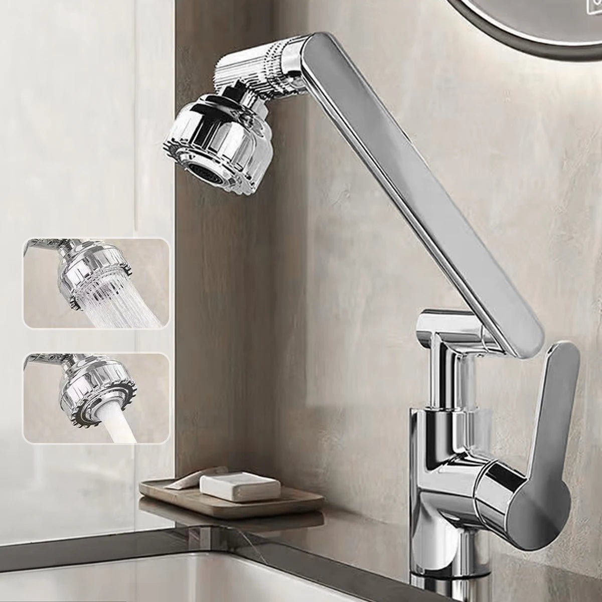 Kitchen Faucet with 360° Swivel and Dual Water Jet Modes for Versatile Cleaning - LofiMart