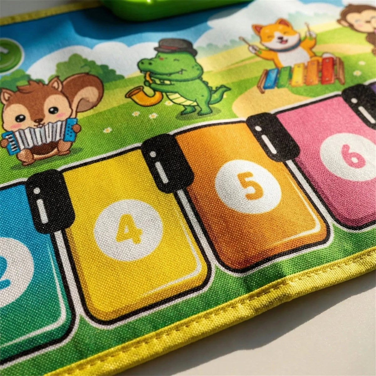 Large Interactive Music Mat with Step Activated Sound Keys and Portable Foldable Design - LofiMart