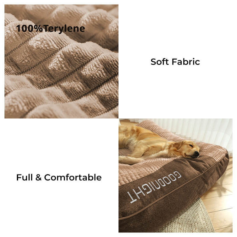 Large Thick Scratch-Resistant Dog Cushion Bed with Orthopedic Support for Joint Health - LofiMart