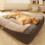 Large Thick Scratch-Resistant Dog Cushion Bed with Orthopedic Support for Joint Health - LofiMart