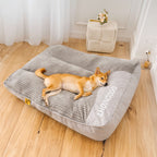 Large Thick Scratch-Resistant Dog Cushion Bed with Orthopedic Support for Joint Health - LofiMart