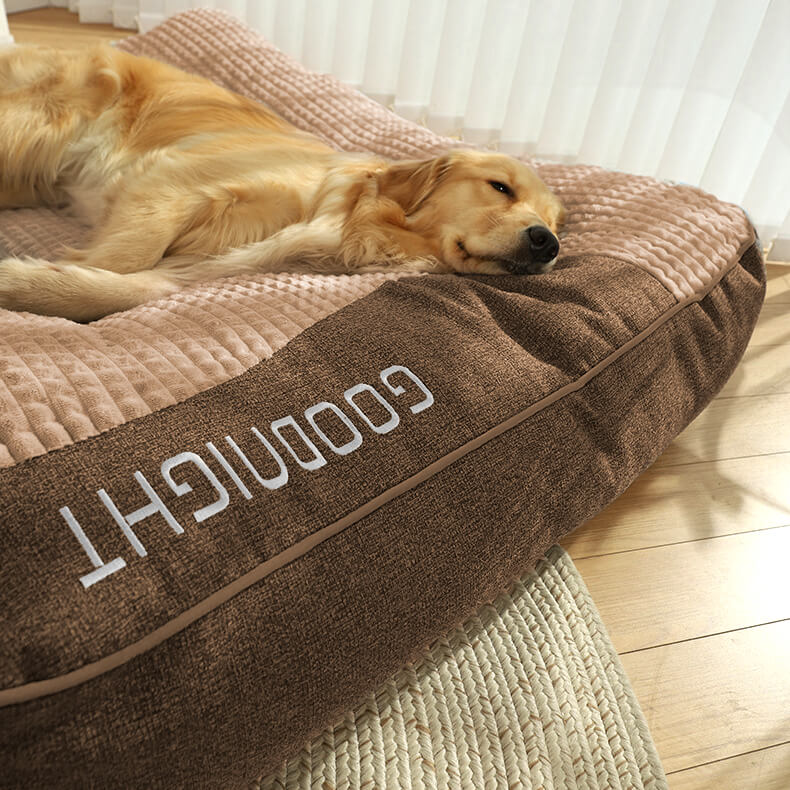 Large Thick Scratch-Resistant Dog Cushion Bed with Orthopedic Support for Joint Health - LofiMart