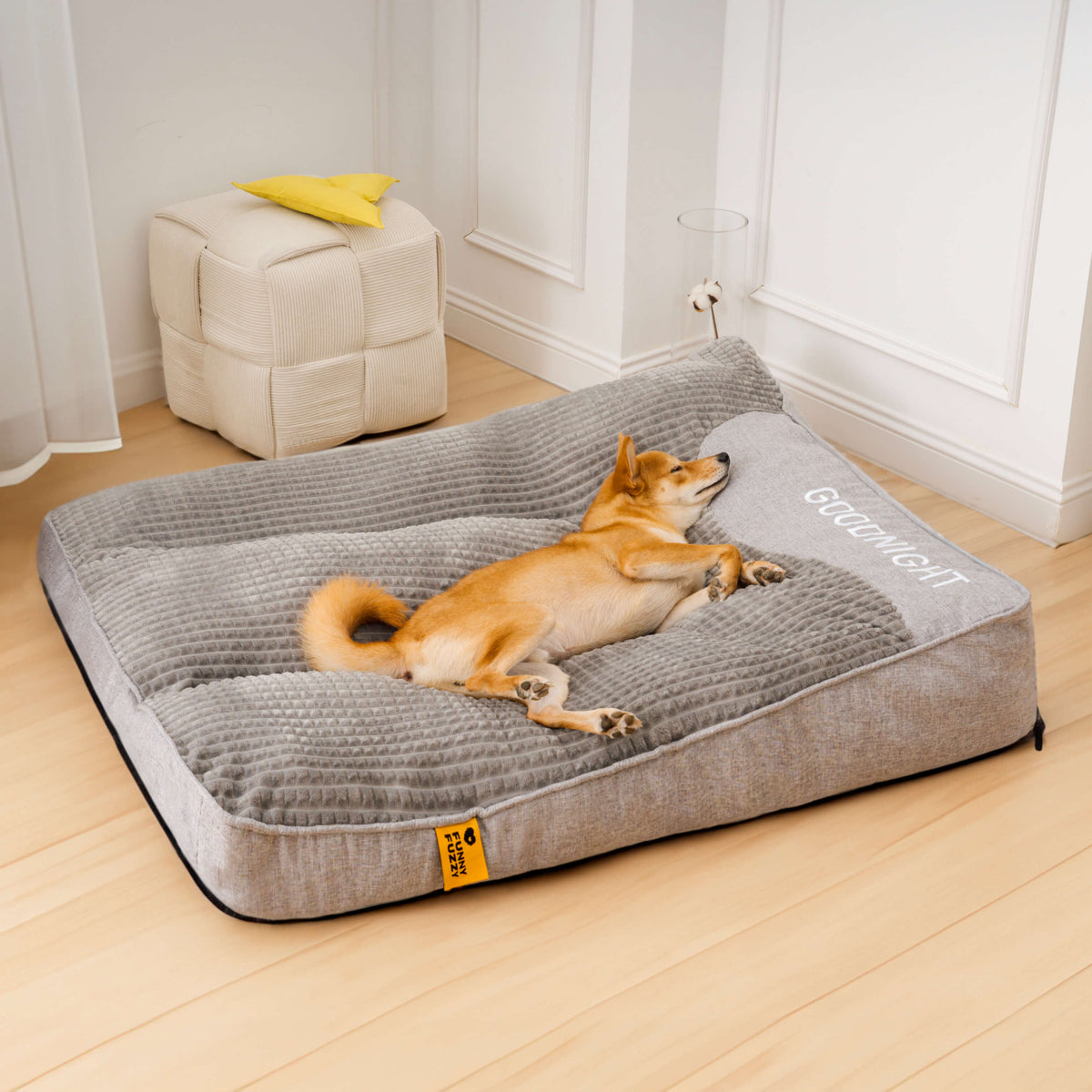 Large Thick Scratch-Resistant Dog Cushion Bed with Orthopedic Support for Joint Health - LofiMart