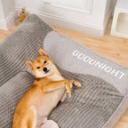 Large Thick Scratch-Resistant Dog Cushion Bed with Orthopedic Support for Joint Health - LofiMart