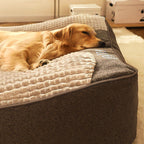 Large Thick Scratch-Resistant Dog Cushion Bed with Orthopedic Support for Joint Health - LofiMart
