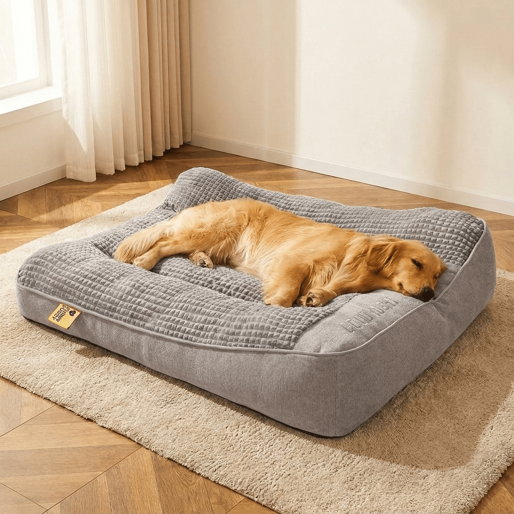 Large Thick Scratch-Resistant Orthopedic Dog Bed - LofiMart