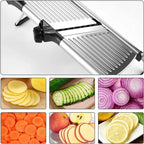 Mandoline Slicer with 6 Adjustable Settings and Safety Glove for Precise Vegetable Cutting - LofiMart