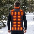 Men's Heated Vest with 28 Heating Zones and 4 Temperature Settings - LofiMart
