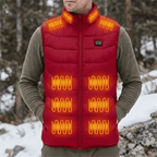 Men's Heated Vest with 28 Heating Zones and 4 Temperature Settings - LofiMart