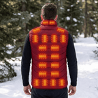 Men's Heated Vest with 28 Heating Zones and 4 Temperature Settings - LofiMart