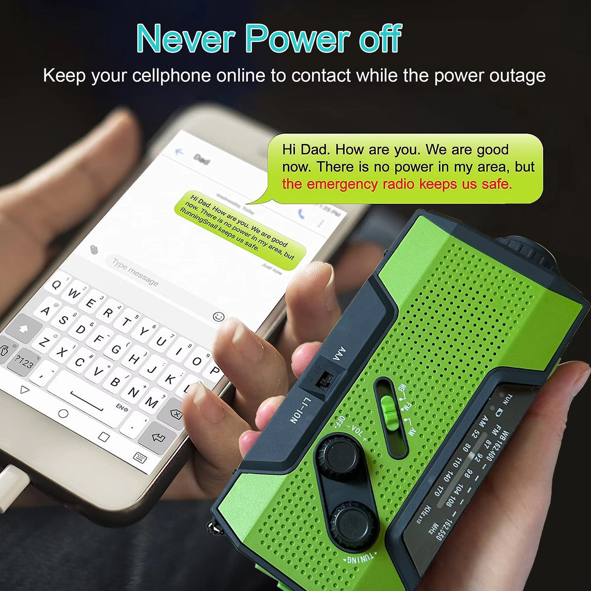 Multi-Purpose Emergency Radio with NOAA Weather Alerts - LofiMart