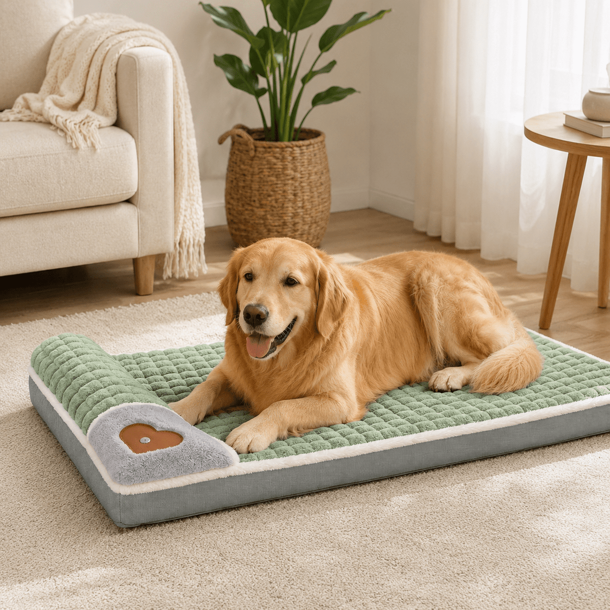 Orthopedic Memory Foam Pet Bed with Removable Washable Cover for Dogs and Cats - LofiMart
