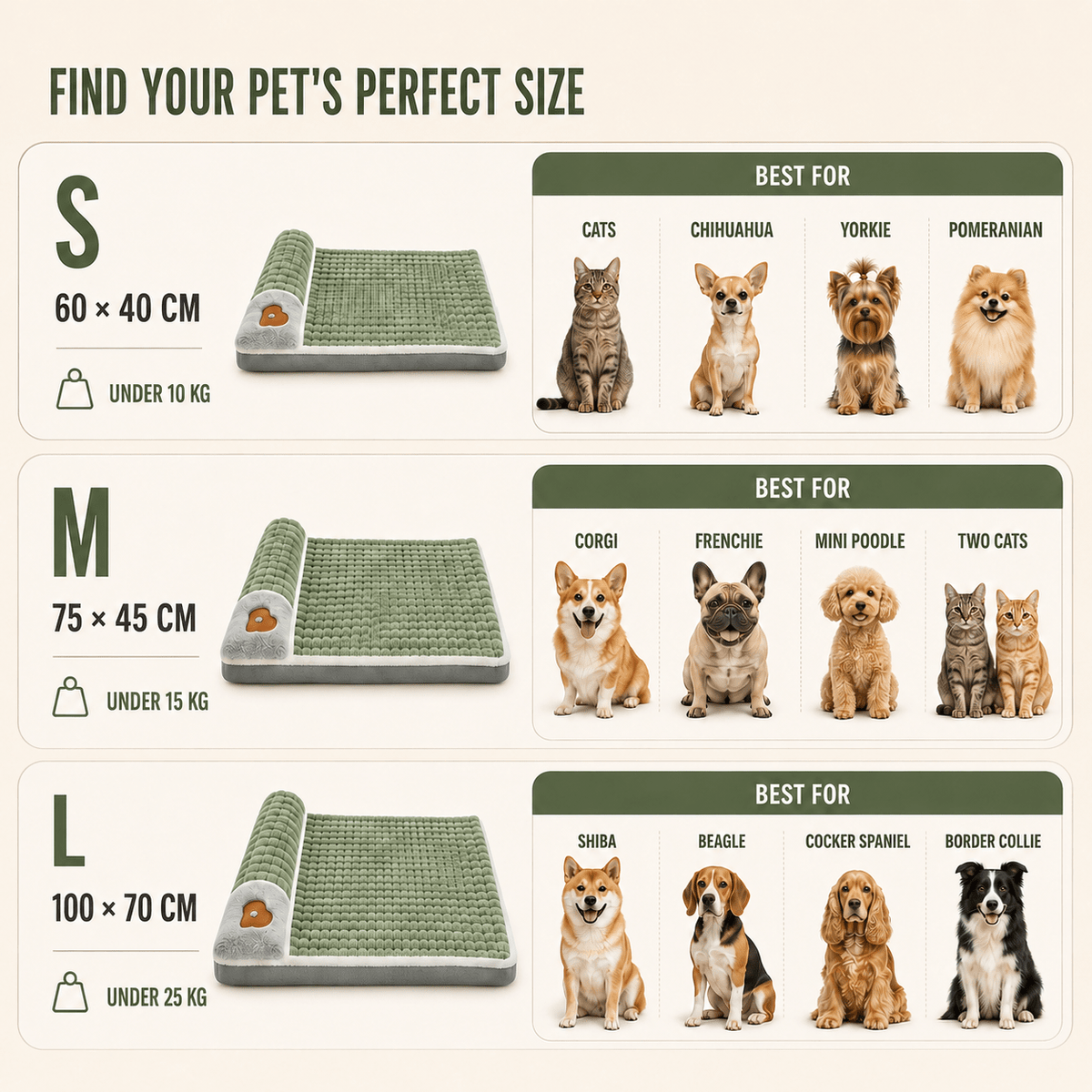 Orthopedic Memory Foam Pet Bed with Removable Washable Cover for Dogs and Cats - LofiMart