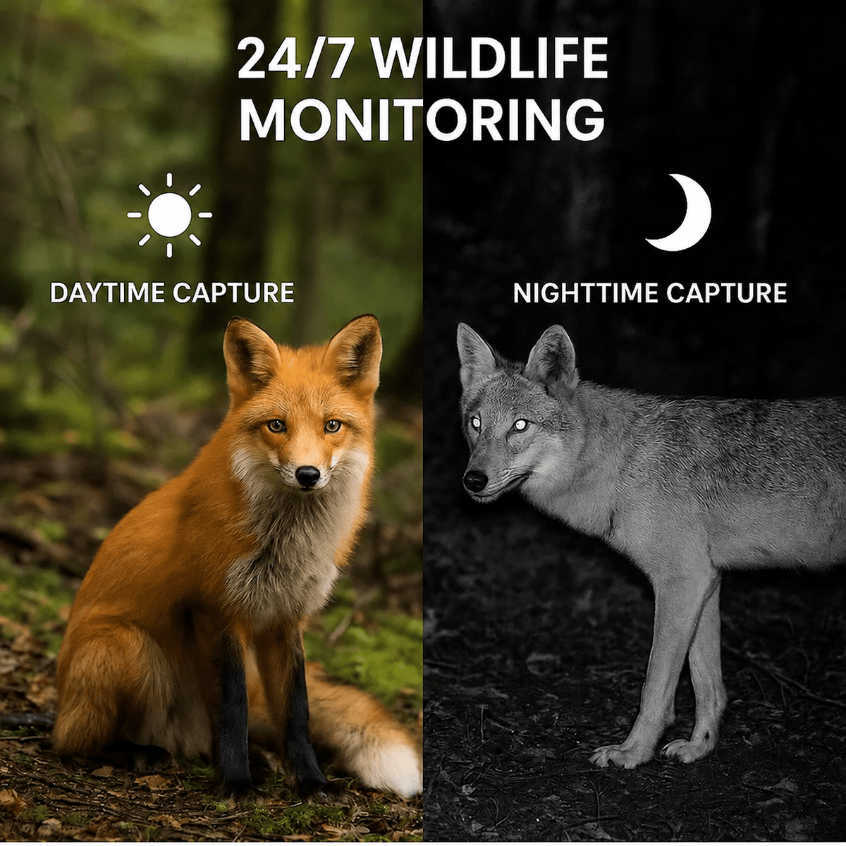 Outdoor Wildlife Trail Camera with Night Vision and Fast Trigger Speed - LofiMart