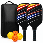 Pickleball Paddle Set with Lightweight Graphite Rackets and Cushioned Grip for Easy Play - LofiMart