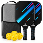 Pickleball Paddle Set with Lightweight Graphite Rackets and Cushioned Grip for Easy Play - LofiMart
