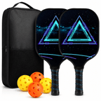 Pickleball Paddle Set with Lightweight Graphite Rackets and Cushioned Grip for Easy Play - LofiMart
