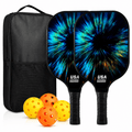 Pickleball Paddle Set with Lightweight Graphite Rackets and Cushioned Grip for Easy Play - LofiMart