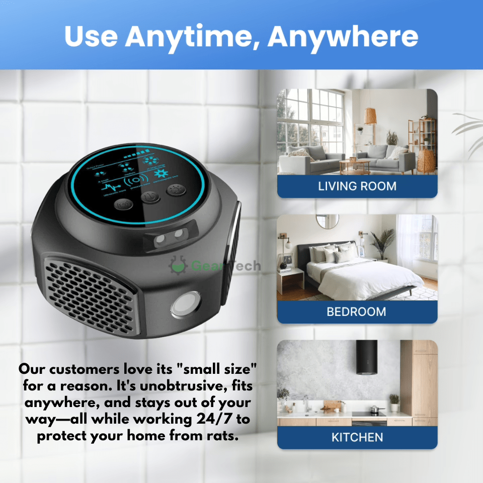Plug-In Ultrasonic Rodent Repellent with Wide Coverage for Indoor and Outdoor Use - LofiMart
