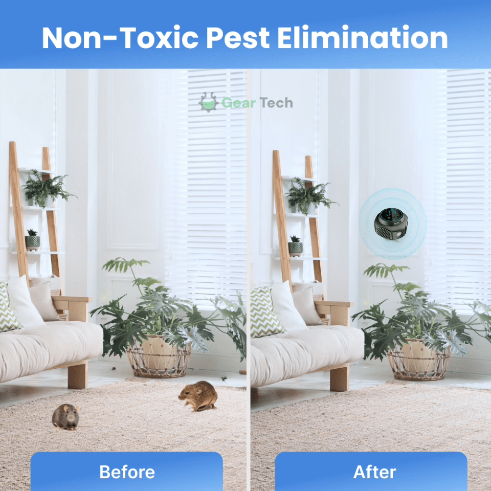 Plug-In Ultrasonic Rodent Repellent with Wide Coverage for Indoor and Outdoor Use - LofiMart