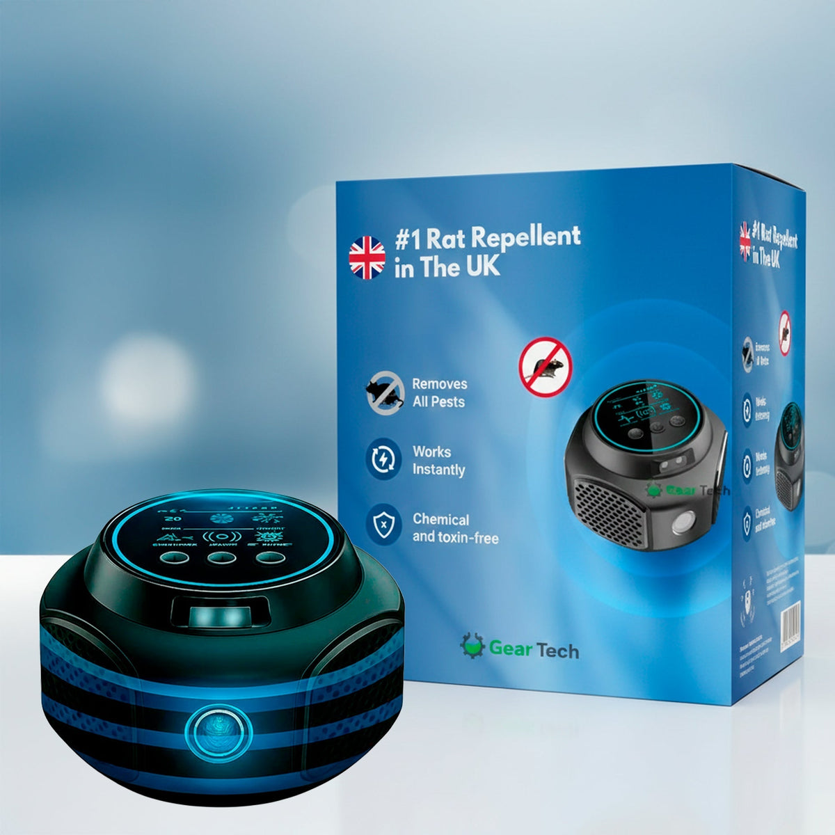 Plug-In Ultrasonic Rodent Repellent with Wide Coverage for Indoor and Outdoor Use - LofiMart