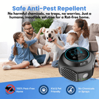 Plug-In Ultrasonic Rodent Repellent with Wide Coverage for Indoor and Outdoor Use - LofiMart