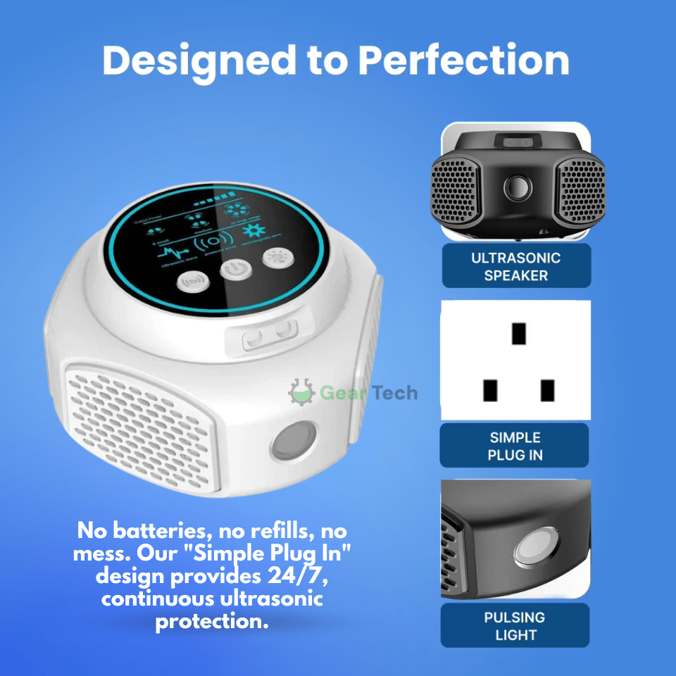 Plug-In Ultrasonic Rodent Repellent with Wide Coverage for Indoor and Outdoor Use - LofiMart