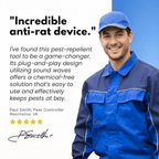 Plug-In Ultrasonic Rodent Repellent with Wide Coverage for Indoor and Outdoor Use - LofiMart