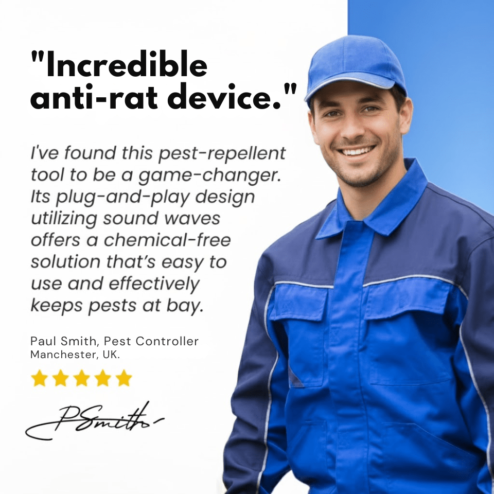 Plug-In Ultrasonic Rodent Repellent with Wide Coverage for Indoor and Outdoor Use - LofiMart
