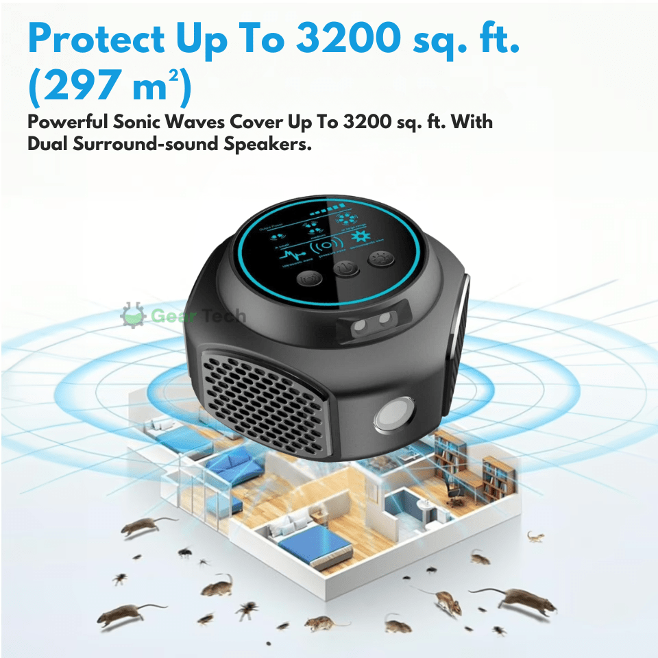 Plug-In Ultrasonic Rodent Repellent with Wide Coverage for Indoor and Outdoor Use - LofiMart