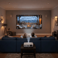 Portable 120 Inch Projector Screen with Anti-Crease Surface - LofiMart