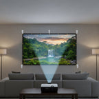 Portable 120 Inch Projector Screen with Anti-Crease Surface - LofiMart
