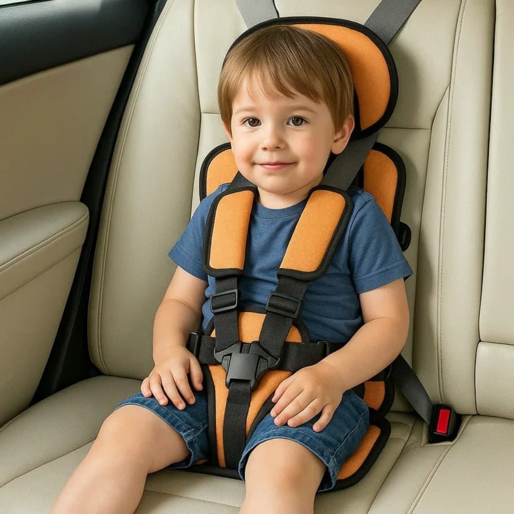 Portable Child Travel Safety Harness Booster Seat with 5-Point Harness and Quick Installation - LofiMart