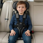 Portable Child Travel Safety Harness Booster Seat with 5-Point Harness and Quick Installation - LofiMart