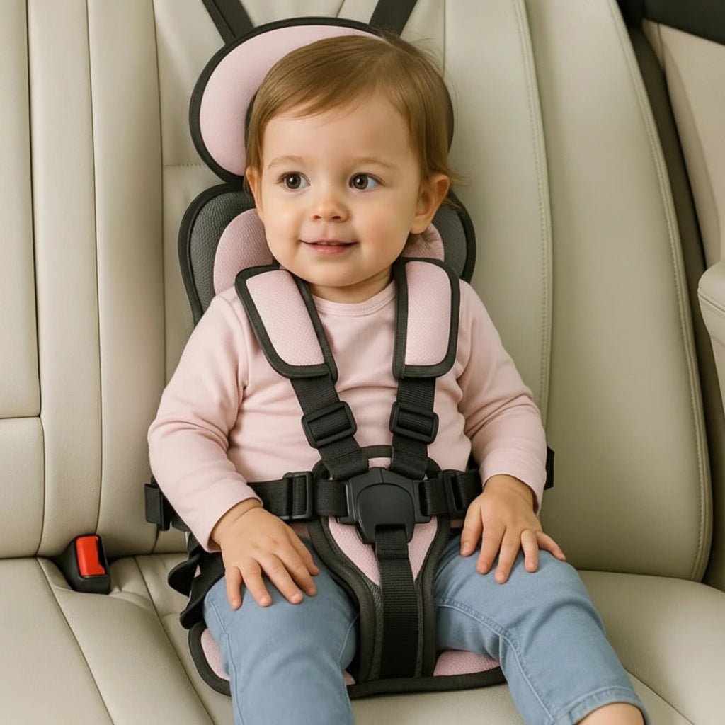 Portable Child Travel Safety Harness Booster Seat with 5-Point Harness and Quick Installation - LofiMart
