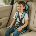 Portable Child Travel Safety Harness Booster Seat with 5-Point Harness and Quick Installation - LofiMart